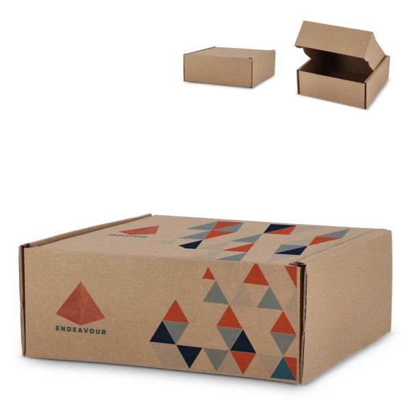 Individuell gestalteter Geschenkkarton 24.3 x 24.3 x 9.9 cm