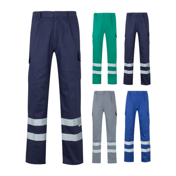 VL ASCLEPIUS. Hose mit mehreren Taschen aus Twill (200 g/m²), aus Baumwolle (35 %) und Polyester (65